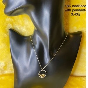 18K gold necklace